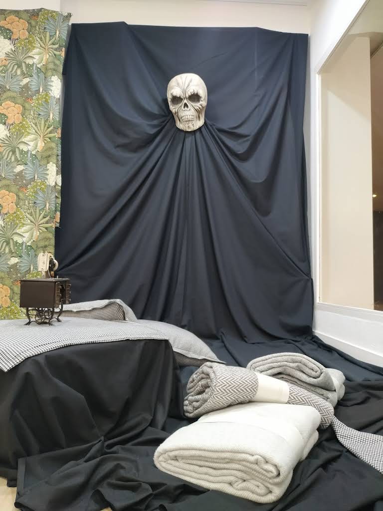 Decoración textil ambientada de temporada en el taller
